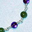 Amethyst & Aventurine Gemstone Bracelet B002