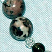Leopard Jasper and Smoky Quartz Gemstone Bracelet B011
