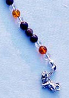 Leo Pietersite & Amber Gemstone String