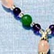 Amethyst & Rose Quartz & Aventurine Gemstone Necklace N002