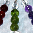 Amethyst, Peridot, Carnelian Gemstone Tag T003